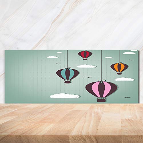 Splashback guard Tulup verre de sécurité trempé design multicolore premium