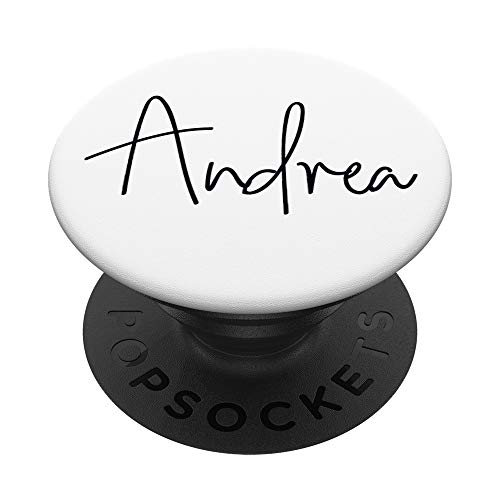 Andrea Name Custom Girl name on White - Andrea PopSockets PopGrip: Swappable Grip for Phones & Tablets