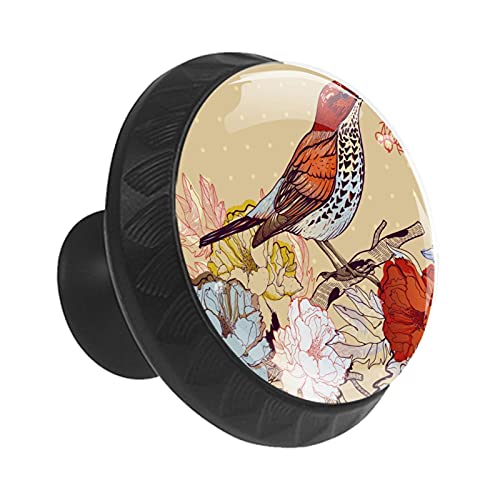 Boutons de tiroir oiseaux vintage pour sublimer une commode de chambre