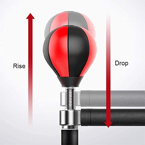 Stands 2 in 1 Boxing Punching Bag Vertical 360° Rotating Reflection Height Adjustable Household Dodge Trainer Children Adult Boxing Ball - Thumbnail 5