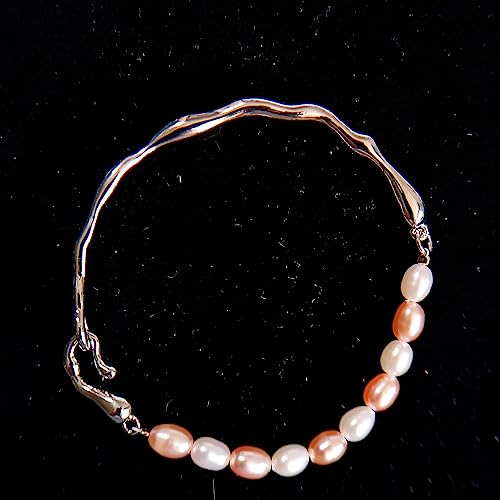 Bracelet Moitié-Jonc et Perles d'Eau Douce Baroques : Finis les Bijoux Banals