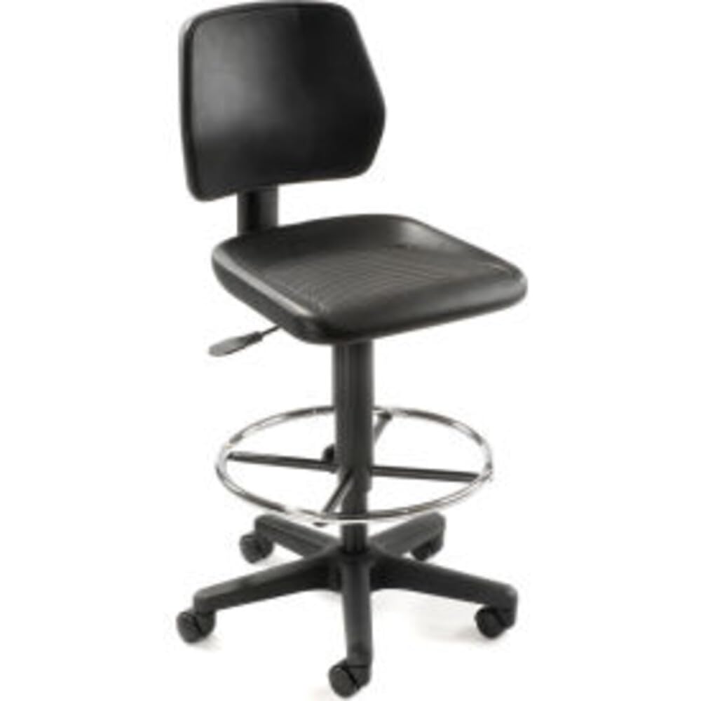 Amazon.com: Interion® Task Stool with 360 Footrest- Polyurethane