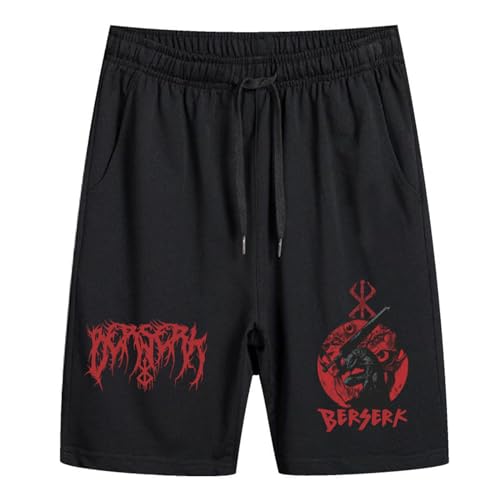 Berserk Hombres Anime Verano Casual Pantalones Cortos Berserk Gut...