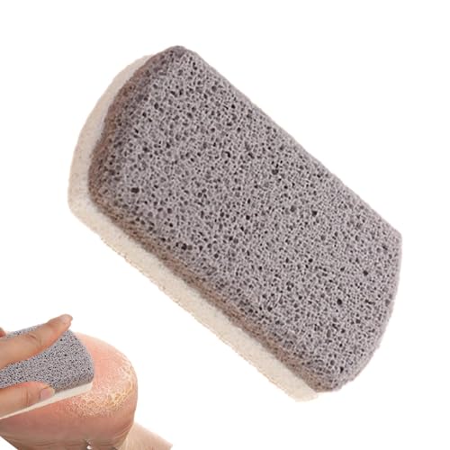 Derwrtup Pierre ponce pour pieds | Talon en pierre double face, laveur de pieds, pierre ponce de massage pour les coudes, les mains, la paume de la main