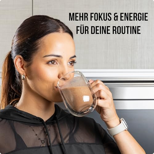 ZENERGY COFFEE – Nahrungsergänzung | Superkaffee-Pulver Espresso Geschmack | Mit MCT-Öl, L-Carnitin, B-Vitaminen & Time-Release Koffein | Energie & Fokus ohne Nervosität | 300 g