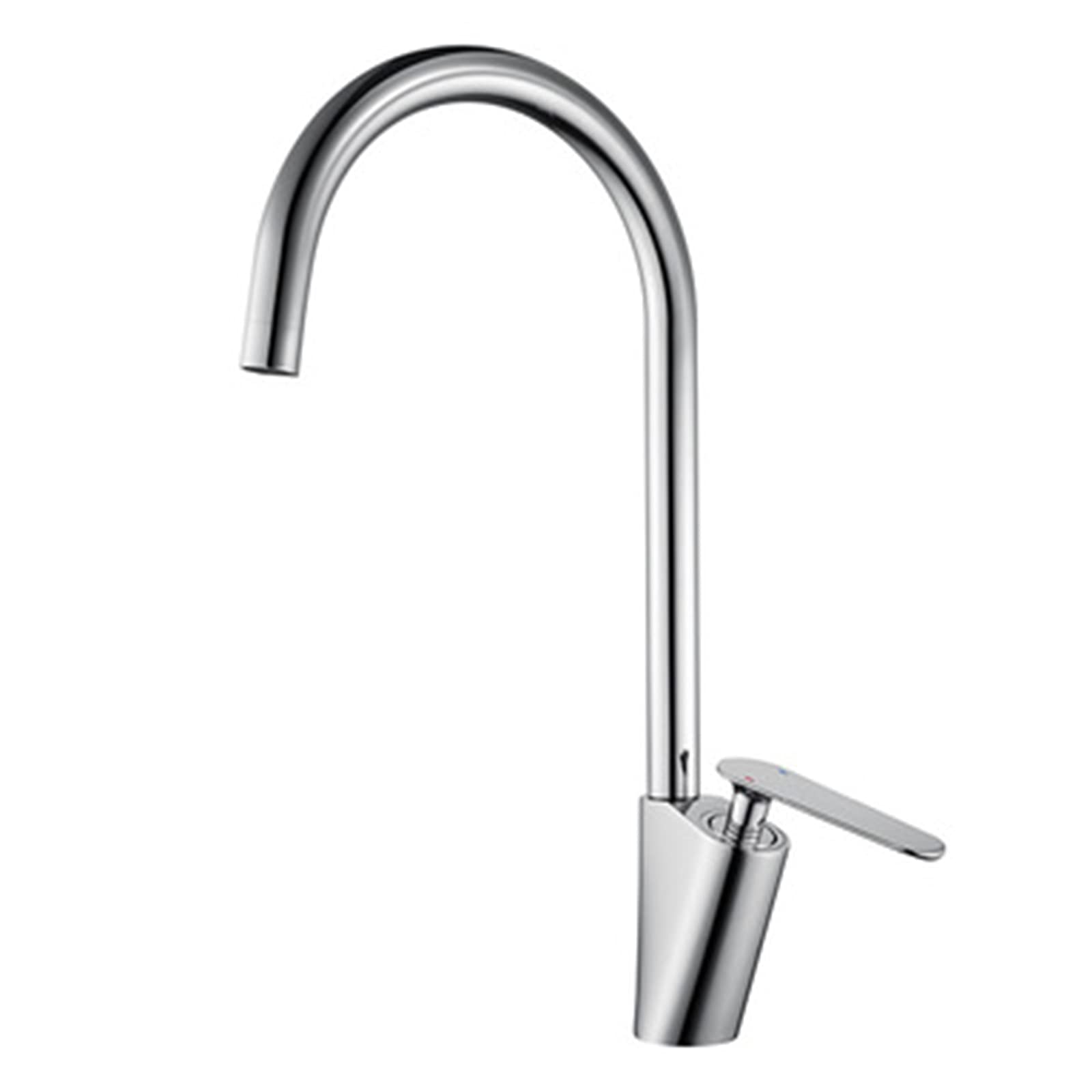 Grifo de cocina de alta calidad, mezclador cromado de latón macizo, agua caliente y fría, diseño resistente a salpicaduras, adaptador de 3/8 pulgadas, duradero, elegante grifo de fregadero de cocina