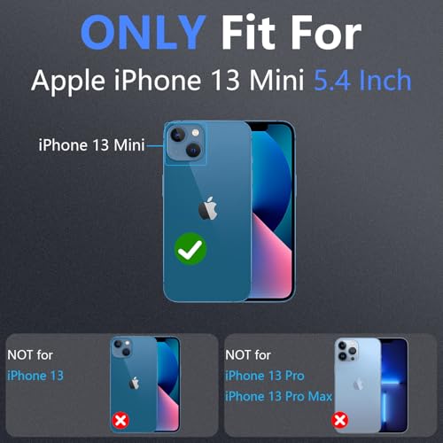 Coque iPhone 13 Mini contre les rayures et chutes coque 3 en 1 bleu orange - 2