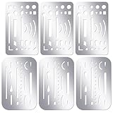 Ya en mundofriki.es: Bewudy 6 plantillas de acero inoxidable para pirograbado, herramientas de dibujo, goma de borrar de metal, herramienta de protección para dibujo mecánico, artista, diseño técnico