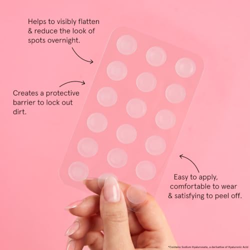 grace & stella Award Winning Invisible Skin Rescue Covers with Hydrocolloid (Round, 36 Count) - With Salicylic Acid and Tea Tree for Absorbing Impurities - Dermatologist Tested Skin Care, Cruelty Free, Vegan view 4