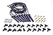 Moroso 73839 Ultra 40 Black Universal V8 Spark Plug Wires, For Use w/Pro Stock Type Cylinder Heads