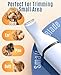 oneisall Dog Nail Grinder and Paw Trimmer Kit 2 in 1 Quiet Rechargeable Electric Pet Nail Grinder with 2 LED Lights and Cordless Dog Grooming Safe Clippers