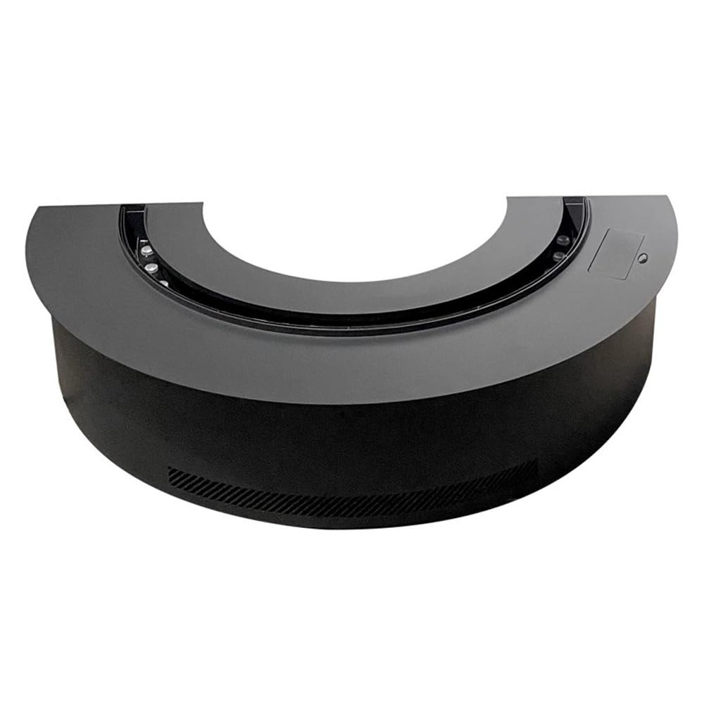 Camino Elettrico Camino Elettrico semicircolare, Camino ad Arco ad atomizzazione da Incasso, Camino Moderno Decorativo a Vapore acqueo Camino(60cm)