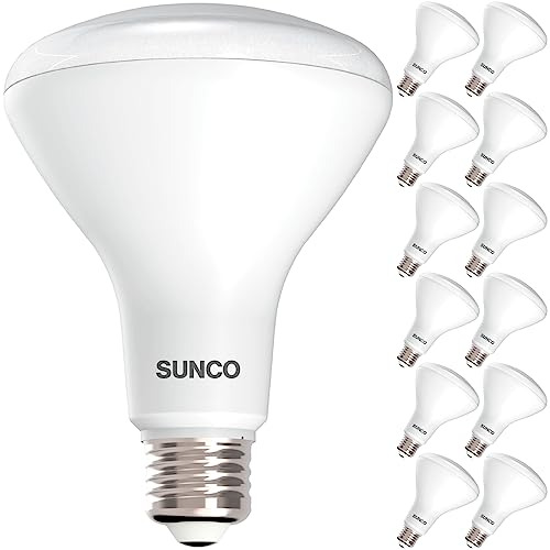 Sunco 12 Pack BR30 Indoor Recessed Flood Light Bulb LED 2700K Soft White, Dimmable, 850 LM, E26 Base, 25,000 Lifetime Hours - UL & Energy Star, Soft White, 11W, 90W Equivalent Sunco 12 Pack BR30 Indoor Recessed Flood Light Bulb LED 2700K Soft White, Dimmable, 850 LM, E26 Base, 25,000 Lifetime Hours - UL & Energy Star, Soft White, 11W, 90W Equivalent