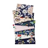 Taille et quantité idéales : carrés de tissu de 25 x 25 cm (9,84 po) en ensembles de 6, 7 ou 8 pièces – parfaits for les petits travaux manuels, les blocs de patchwork et les projets de couture minutieux.