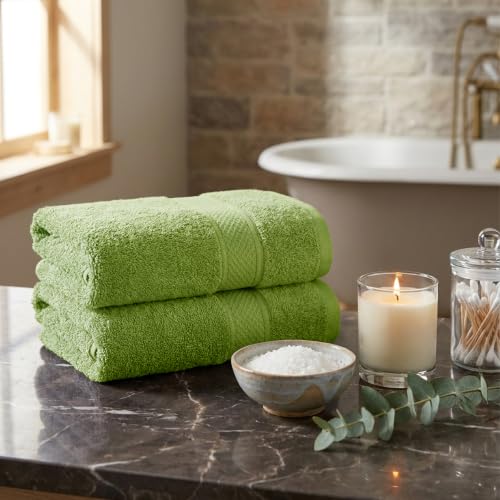 Image of MYTRIDENT Hand Towel | Urban Comfort | Quick Drying | Travel Friendly | for Men /Women | 2 Pc Hand Towel (40 cm x 60 cm) | 100% Cotton 450 GSM - Olive
