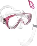 Cressi Onda Mare - Schnorchelset Onda Maske und Schnorchel Mexico, Transparent/Rosa, Einheitsgröße, Erwachsene Unisex