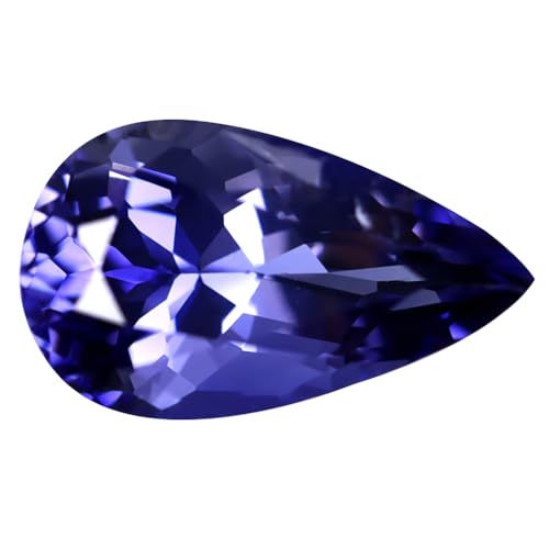 Iolite bleu vif taille poire, sublimez vos bijoux du quotidien avec cette gemme de Ceylan