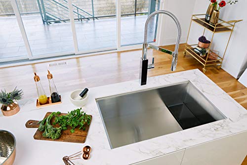 Franke Usa (Fradf) Stainless Steel Franke Crystal 26.5-In X 9-In Hidden Drain Undermount Single Bowl Kitchen Sink In Silk Finish, Clv110-24 #TOP2