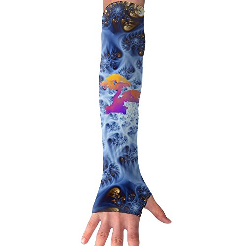 Japanese Bonsai Tree Womens Fingerless Anti-uv Sun Arm Sleeves Gloves