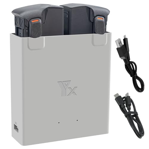 Cargador bidireccional para DJI Avata 2 que recupera dos baterías en secuencia automática