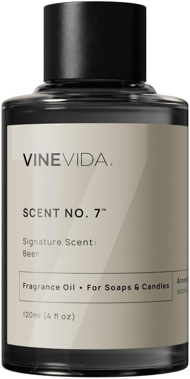 VINEVIDA [4oz] Beer Fragrance Oil for Candle Making and Soap Making - Premium Candle Scents for Soy Candles