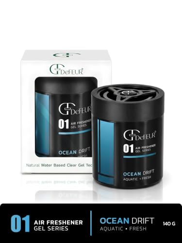 Image of Ocean Drift Gel Car Perfume | 120g Leakproof Air Freshener | Aqua Scent Car Perfume | Long-Lasting 30 Days | Premium Car Accessories | Pack of 3