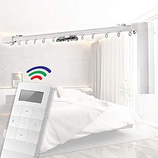 MADE TO MEASURE Smart WIFI Automated Electric Curtain Tracks & Rail Motor. Intelligently Motorized for Drapes. App/Voice/Remote Controlled. Works with Alexa, Google Home, (optional adapter required)