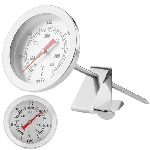 Sugar Thermometer for Making Jam and Candy Sweets Fudge with 145MM Probe - Ideal Candy Thermometer with Clip for Sugar Melting and Making Jam