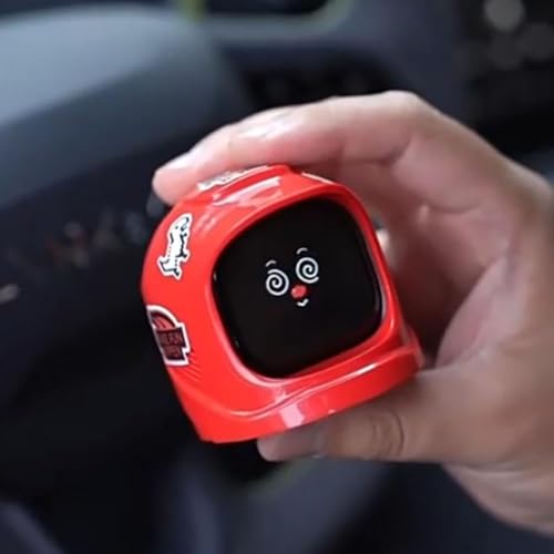 Image of Car Robot Dashboard, Smart Ai Robot Car Dashboard Companion with Animated Expressions, Cute Ai-Inspired Dashboard Buddy, for Cars Dashboard Gifts (Pink)