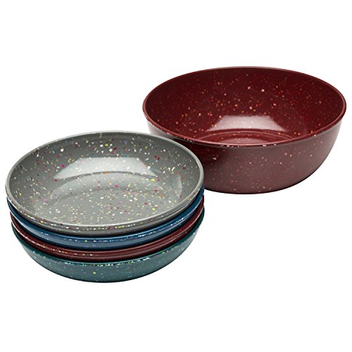 Zak Designs Confetti Dishes, Pasta Bowl Set, Urban PB