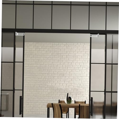 Kit de herrajes para puertas abatibles 2 pares, pivotes resistentes para puertas corredizas de clóset, instalación fácil, soporta puertas pesadas para uso en casa y oficina miniatura 4