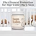 Amallow Baby Bum Balm - Organic Diaper Area Cream for Sensitive, Rash-Prone Skin - Petroleum & Fragrance-Free - Gentle Moisturizing Balm - 4 oz