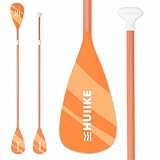 HUIIKE Pagaia SUP 2 in 1 Remi Alluminio Pagaia Doppia per SUP Remo Smontabile in 4 Pezzi | Remo Kayak, Canoa, Tavola Gonfiabili Regolabile Resistente | Accessori Stand Up Paddle Board Ripiegabili