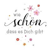 Servietten Schrift 20 Wie schön | Spruch | Sprüche | Tischdeko 33x33cm