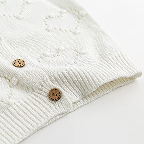 Curipeer Baby Girl Knit Cardigan Sweater Soft Heart Pompoms Toddler Outwear Coat 2T #TOP4