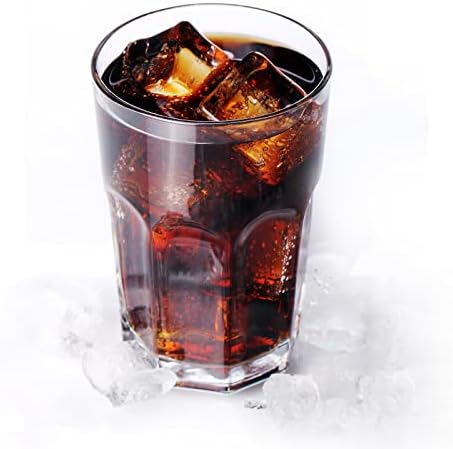 Konzept 11 Wasserglaser Set 12-teilig Stapelbar 410ml - Ideal für Saft, Wasser und Latte Macchiato