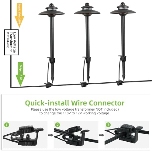 hykolity Low Voltage LED Landscape Lighting, 3CCT Adjustable Pathway Lights by hykolity - Used condition - Image 7