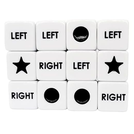 Left Right Center Dice Only 12 Dices Left Right Center Dice Game Prime Dice Only（ six Sided ，16mm）