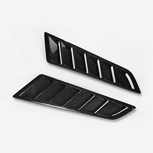 EPR Car Parts Sport Racing Universal GT Type Carbon Fiber Hood Scoope Bonnet Vents (Approx 46x14cm)