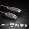 Lindy 0.2m USB 2.0 Printer Cable, USB-A to USB-B, Scanner and Printer Cable for HP, Canon, Dell, Epson, Brother, Electric Piano