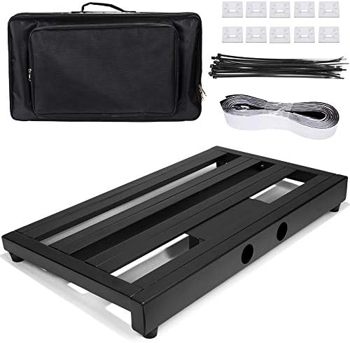 Luvay Guitar Pedal Board - Extra Large (22" x 12.6") with Bag, 7LB Pedalboard