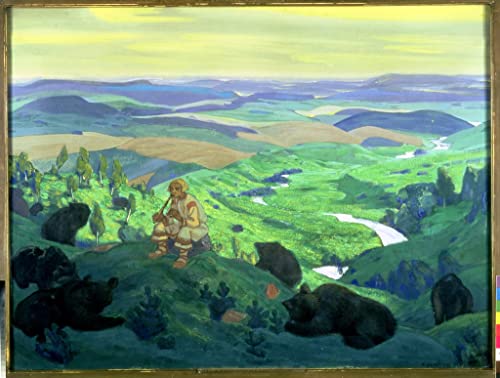 Pinturas murales retro de Nicholas Roerich, carteles decorativos grandes de 60x90cm