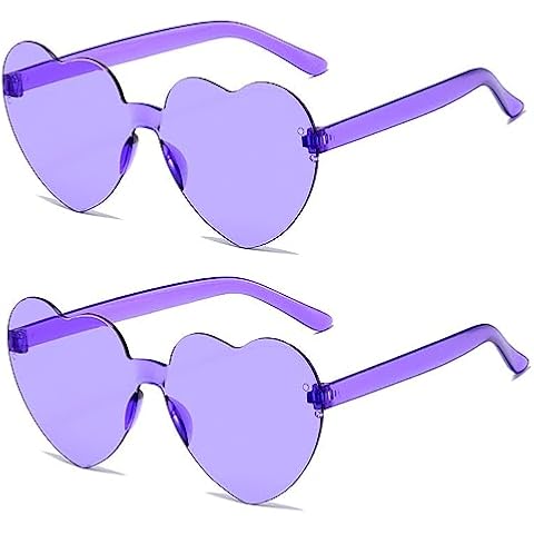 Lunettes de soleil SECALIFE cœur violet Cover