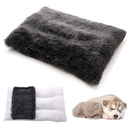 Cuccia per Gatti Letto per Cani Peluche Cuscino per Gatti Cani di Piccolo Taglia Coniglio Cavia Piccoli Animali Domestici, Tappetino Letto Lavabile Staccabile per Animali Domestici, 50 x 35 x 6 cm