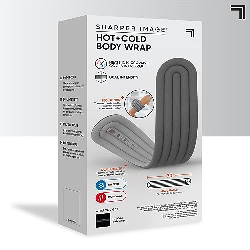 Sharper Image Hot + Cold Adjustable Body Wrap, Soothing Heat & Cold Therapy for Back Neck Shoulders Legs Arms, Muscle Soreness Recovery Compression, Period Cramp Pain Relief, Portable Heating Pad by Sharper Image - Image 6