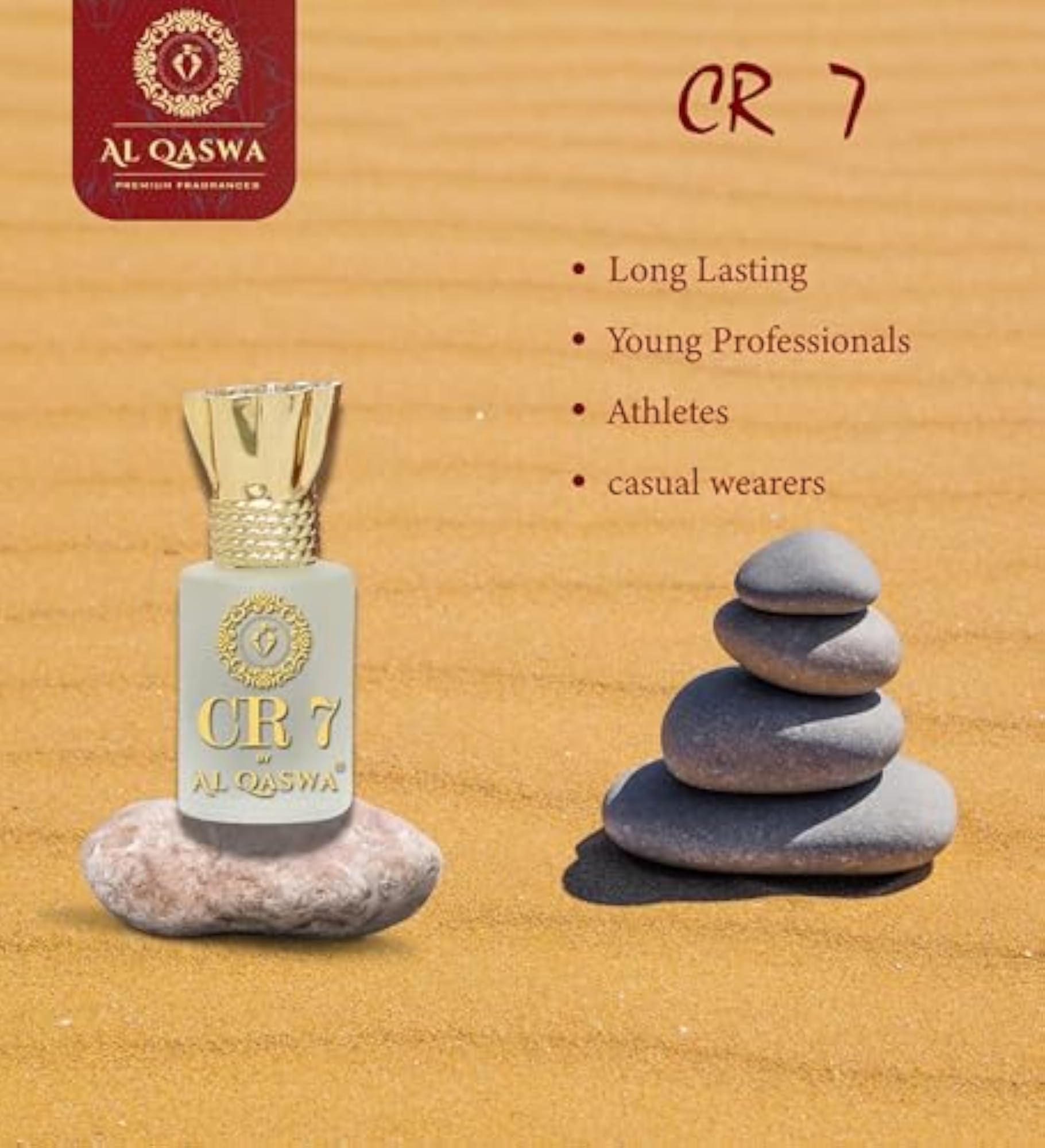 CR 7 Long-Lasting Alcohol-Free Perfume, 12ml