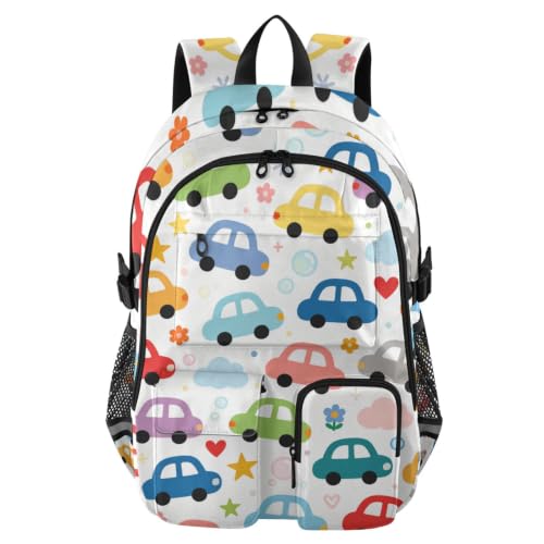 Mochila para laptop de 17.5 pulgadas escolar con diseño de caricaturas para adolescentes
