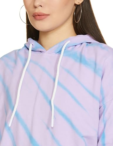 Image of Amazon Brand - Symbol Women Cotton Hooded Relaxed Fit Sweatshirt (Tie-Dye | Pullover) (Available in Plus Sizes)