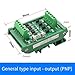 FABULETTA 4-Channel PLC DC Amplify Board 12/24VDC with NPN/PNP Input, Optocoupler Isolation for Industrial Automation Control and High-Current Drive Applications, Green(NPN)