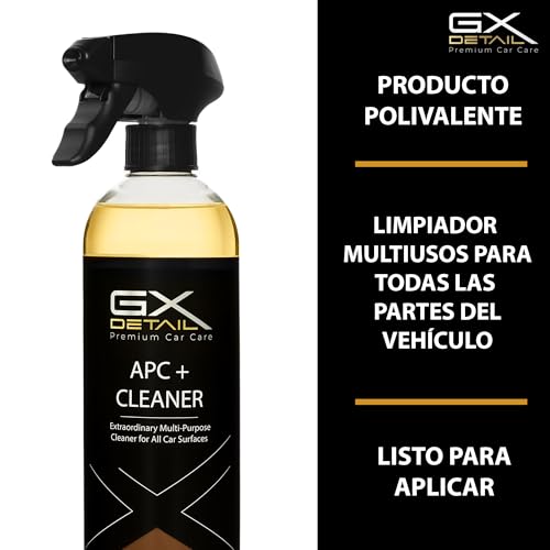 GxDetail APC Limpiador Multiusos para Coche 5 Litros – Limpieza Profunda en Interiores y Exteriores – Elimina Grasa, Suciedad y Manchas – Seguro para Tapicerías, Plásticos y Motores. - imagen 2